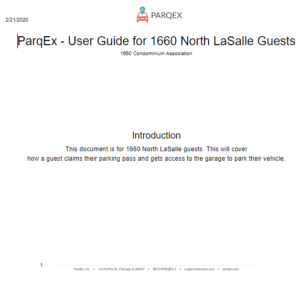 User Guide for 1660 North LaSalle Guests