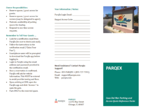 ParqEx Brochure for Casa Del Mar