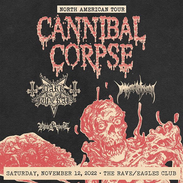 Book your Cannibal Corpse parking with ParqEx!